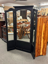 Load image into Gallery viewer, Black Tri-Fold Full Length Mirror
