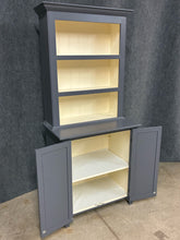 Load image into Gallery viewer, Step-back Painted Farmhouse Style Hutch