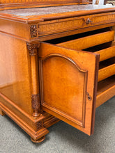 Load image into Gallery viewer, Antique Birdseye Maple Marble-Top Dresser w/ Mirror &amp; Carved Details