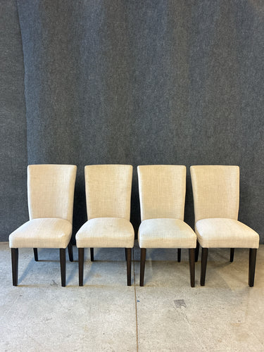 Set of 4 Upholstered Parsons Dining Chairs