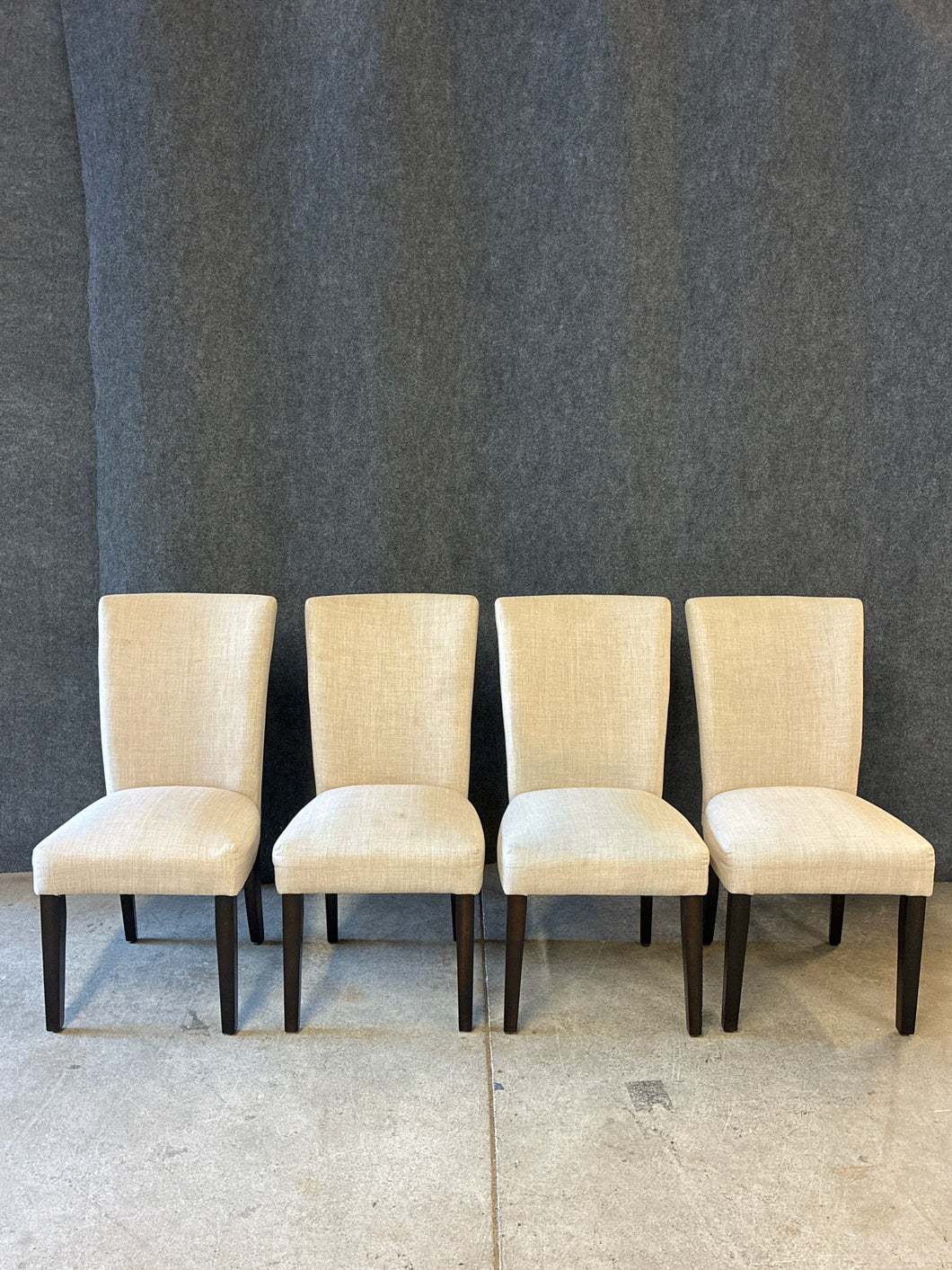 Set of 4 Upholstered Parsons Dining Chairs