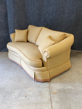 Load image into Gallery viewer, Ethan Allen Rolled Arm Skirted Sofa