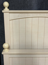 Load image into Gallery viewer, Cream Bead Board Twin Bed Frame