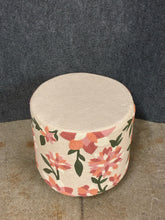 Load image into Gallery viewer, Round Floral Ottoman