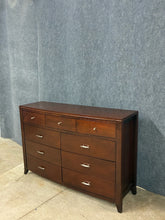 Load image into Gallery viewer, Bow Front Cherry Dresser With Mirror
