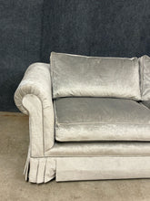 Load image into Gallery viewer, Traditional Rolled Arm Sofa in Light Neutral Upholstery