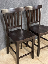 Load image into Gallery viewer, Pair of Rustic Counter Height Stools