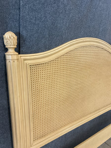 French Provincial Style Queen Cane Back Headboard