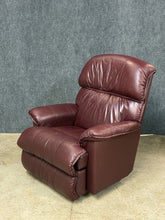 Load image into Gallery viewer, La-Z-Boy Red Leather Swivel Rocker Recliner