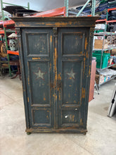 Load image into Gallery viewer, Primitive Style Painted Pine Armoire