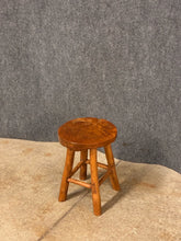 Load image into Gallery viewer, Rustic Solid Wood Round Stool