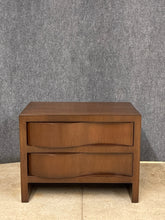 Load image into Gallery viewer, Mid-Century Modern Style 2-Drawer Nightstand