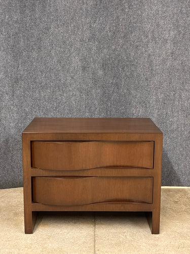 Mid-Century Modern Style 2-Drawer Nightstand