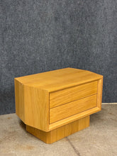 Load image into Gallery viewer, Crate &amp; Barrel Contemporary Light Wood Nightstand