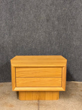 Load image into Gallery viewer, Crate &amp; Barrel Contemporary Light Wood Nightstand
