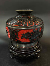 Load image into Gallery viewer, Black Enamel Red 3 Piece Pitcher