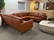 Load image into Gallery viewer, *NEW* Burrow The Nomad Leather 8-Seat U Sectional in Chestnut