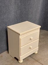 Load image into Gallery viewer, Cream 2-Drawer Nightstand