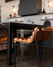 Load image into Gallery viewer, *NEW* Denver Modern Vail Leather Counter Stool (Multiple Quantities)