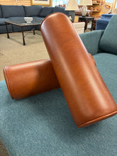 Load image into Gallery viewer, *NEW* Burrow SET OF 2 The Nomad Leather Bolster Pillow