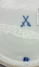 Load image into Gallery viewer, Meissen White Print Porcelain Antique Floral Blue Vase