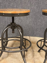 Load image into Gallery viewer, Industrial Style Adjustable Stools