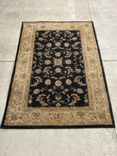Load image into Gallery viewer, Dalyn Black and Tan Floral Area Rug