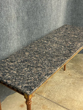 Load image into Gallery viewer, Traditional Carved Wood Console Table with Granite Top