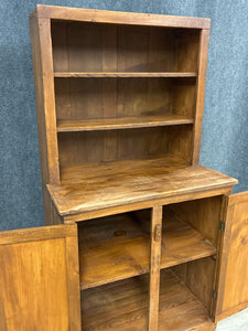 Primitive Pine Stepback Hutch