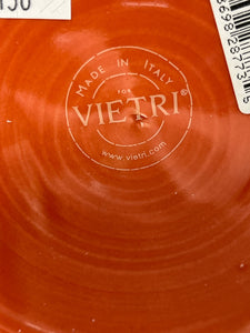 Vietri Orange Ceramic Solid Vase
