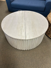 Load image into Gallery viewer, *NEW* Joss &amp; Main Sylvia Solid Wood Drum Coffee Table with Storage