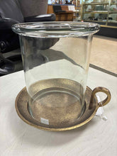 Load image into Gallery viewer, 2 Piece Pottery Barn Brass Candle/Candleholder