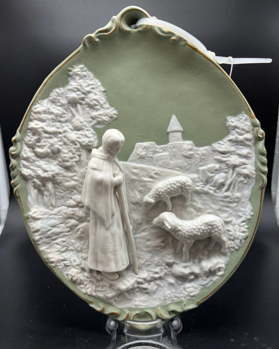 Jasperware Porcelain Green Plate