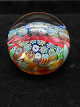 Load image into Gallery viewer, Murano Glass Floral Multi-Color Paperweight