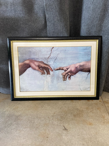 Framed Michelangelo Creation of Adam