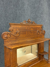 Load image into Gallery viewer, Antique Victorian Oak Sideboard with Mirror