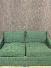 Load image into Gallery viewer, Traditional Green Upholstered Loveseat with Skirted Base