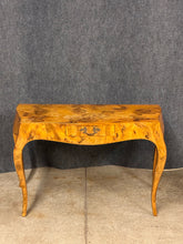 Load image into Gallery viewer, Vintage Italian-Style Olive Burl Wood Writing Desk