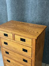 Load image into Gallery viewer, Amish-Made Mission Oak Tall Chest