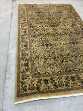 Load image into Gallery viewer, Wool Area Rug with Olive &amp; Maroon Persian Motif