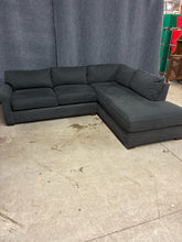 Load image into Gallery viewer, MaxHome "Turin" Dark Gray Fabric 2-Piece Sectional with Chaise