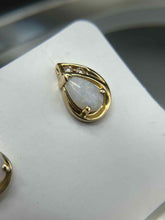 Load image into Gallery viewer, Gold Opal Earrings