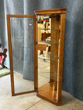 Load image into Gallery viewer, Philip Reinisch Old Oak Tempo Corner Curio Cabinet