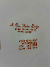 Load image into Gallery viewer, Porcelain Asian Floral White Print Plate