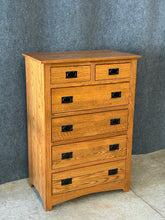 Load image into Gallery viewer, Amish-Made Mission Oak Tall Chest