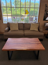 Load image into Gallery viewer, Live Edge Coffee Table, Metal Base