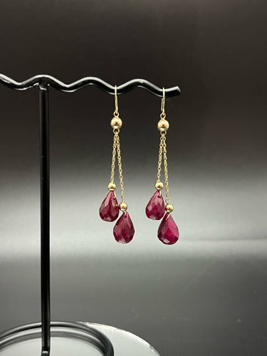2 Piece Gold Pierced Earrings