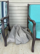 Load image into Gallery viewer, Outdoor Metal Sofa with Turquoise Cushions
