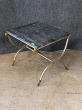 Load image into Gallery viewer, Neoclassical Ram's Head &amp; Hoof Marble Top Occasional Table