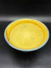 Load image into Gallery viewer, Hand-Painted Art Pottery Pedestal Bowl